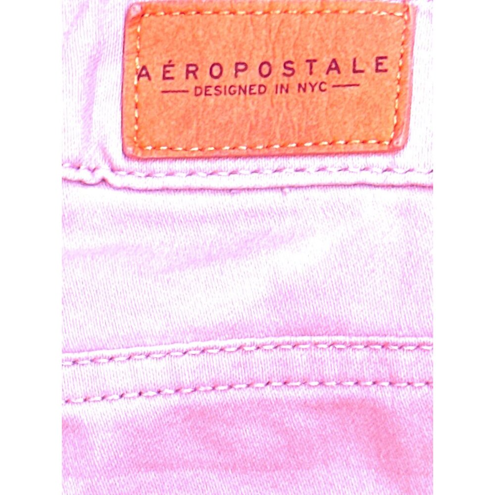 Aeropostale Sz 12 Pink High Waisted Jegging Skinny Stretch Denim Pants City Chic - Picture 5 of 12